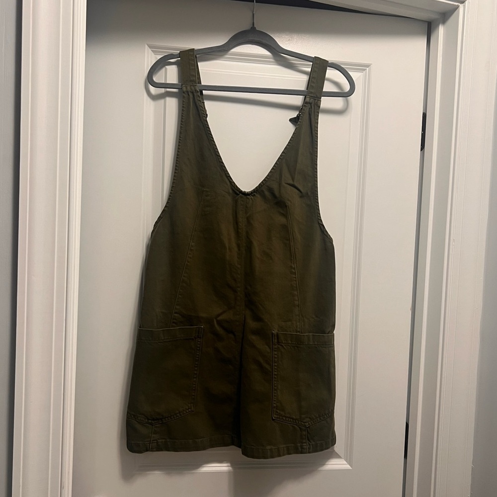 Free People We The Free Utility Romper | XS | Olive Green
